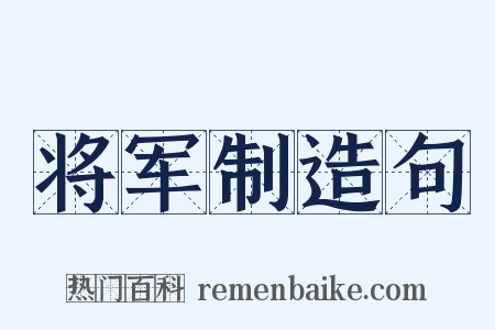 将军制造句是什么意思的图片